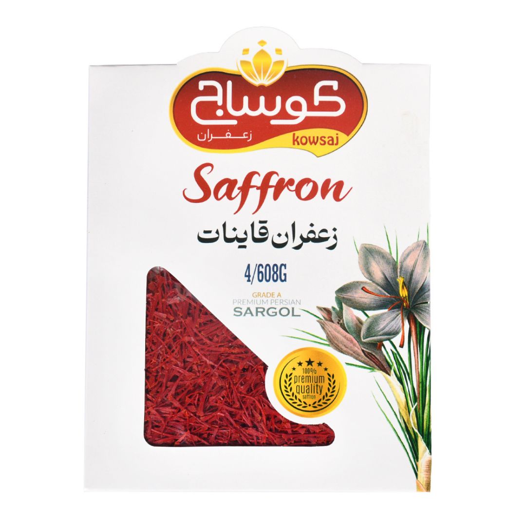 زعفران سوپر نگین ۴.۶ گرمی با بسته بندی پاکتی محصولات بسته بندی