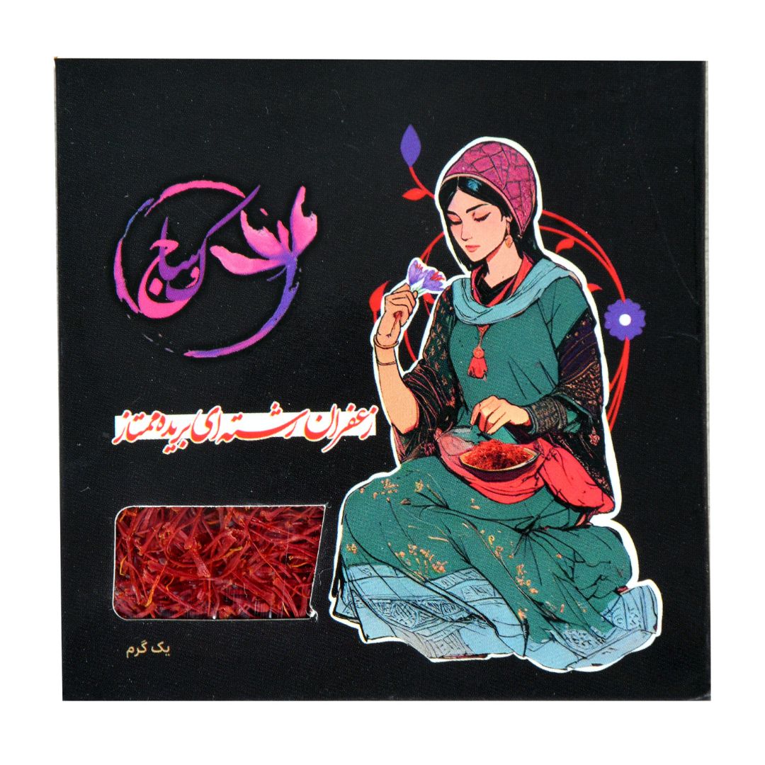 زعفران نگین سنتی ۱ گرمی با بسته بندی پاکتی محصولات بسته بندی