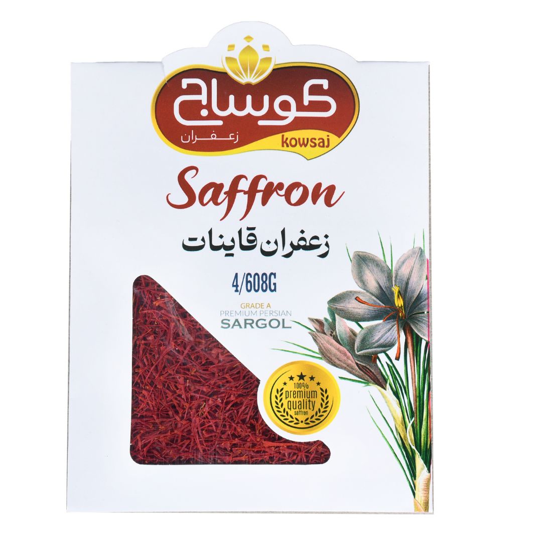 زعفران نگین سنتی ۴.۶ گرمی با بسته بندی پاکتی محصولات بسته بندی